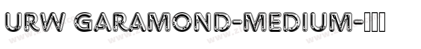 URW Garamond-MEDIUM字体转换